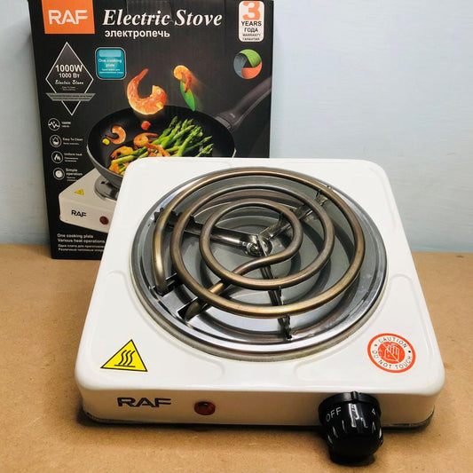 JAPAN IMPORTED RAF ELECTRIC SINGLE STOVE (ONE YEAR WRITTEN GAUREENTY)