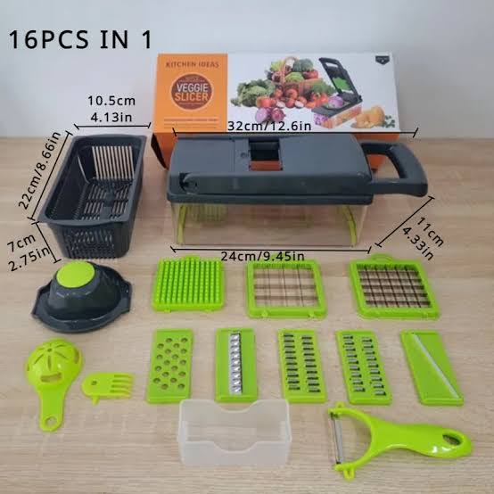 JAPAN IMPORTED 16 IN 1 VEGETABLE CUTTER