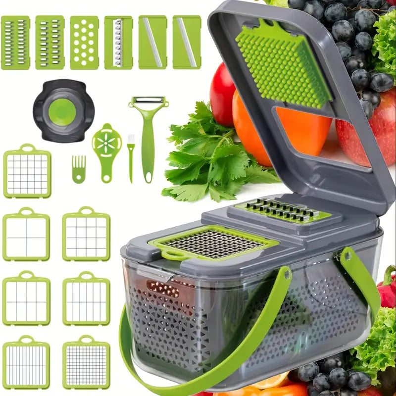 UK Imported 22 In 1 Vegetable Cutter (BIG Complete Kitchen Set)